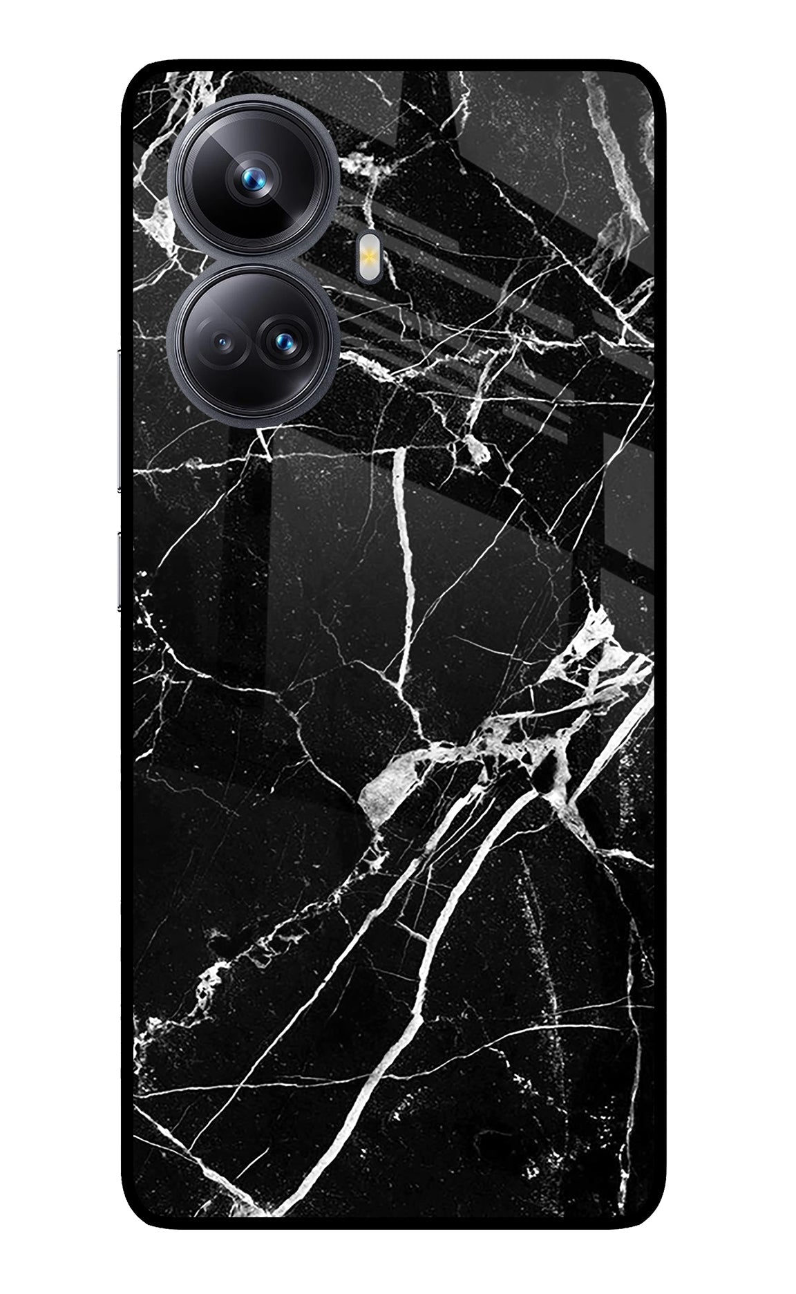 Black Marble Pattern Realme 10 Pro+ 5G Back Cover