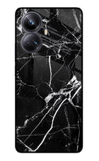 Black Marble Pattern Realme 10 Pro+ 5G Glass Case