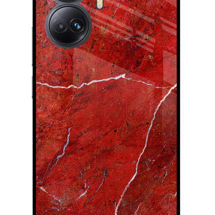 Red Marble Design Realme 10 Pro+ 5G Glass Case