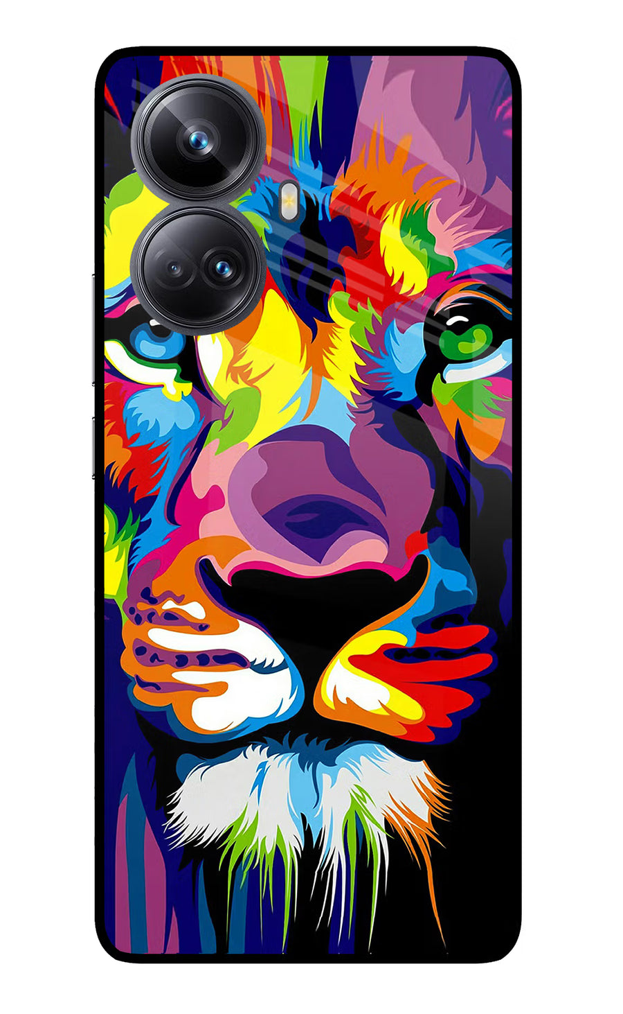 Lion Realme 10 Pro+ 5G Back Cover, Glass case