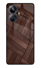 Wooden Texture Design Realme 10 Pro+ 5G Glass Case