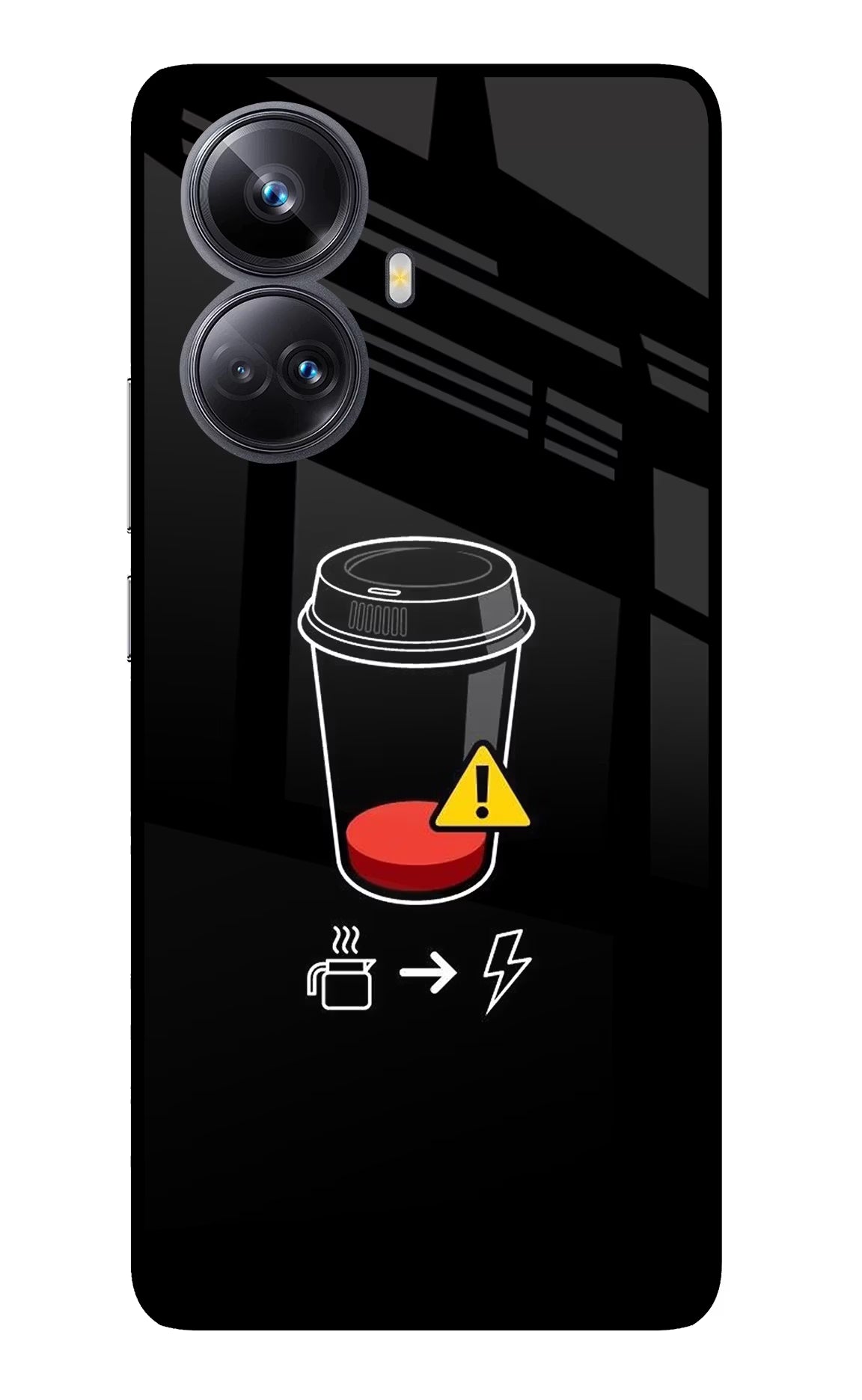 Coffee Realme 10 Pro+ 5G Glass Case Back Cover by Casekaro