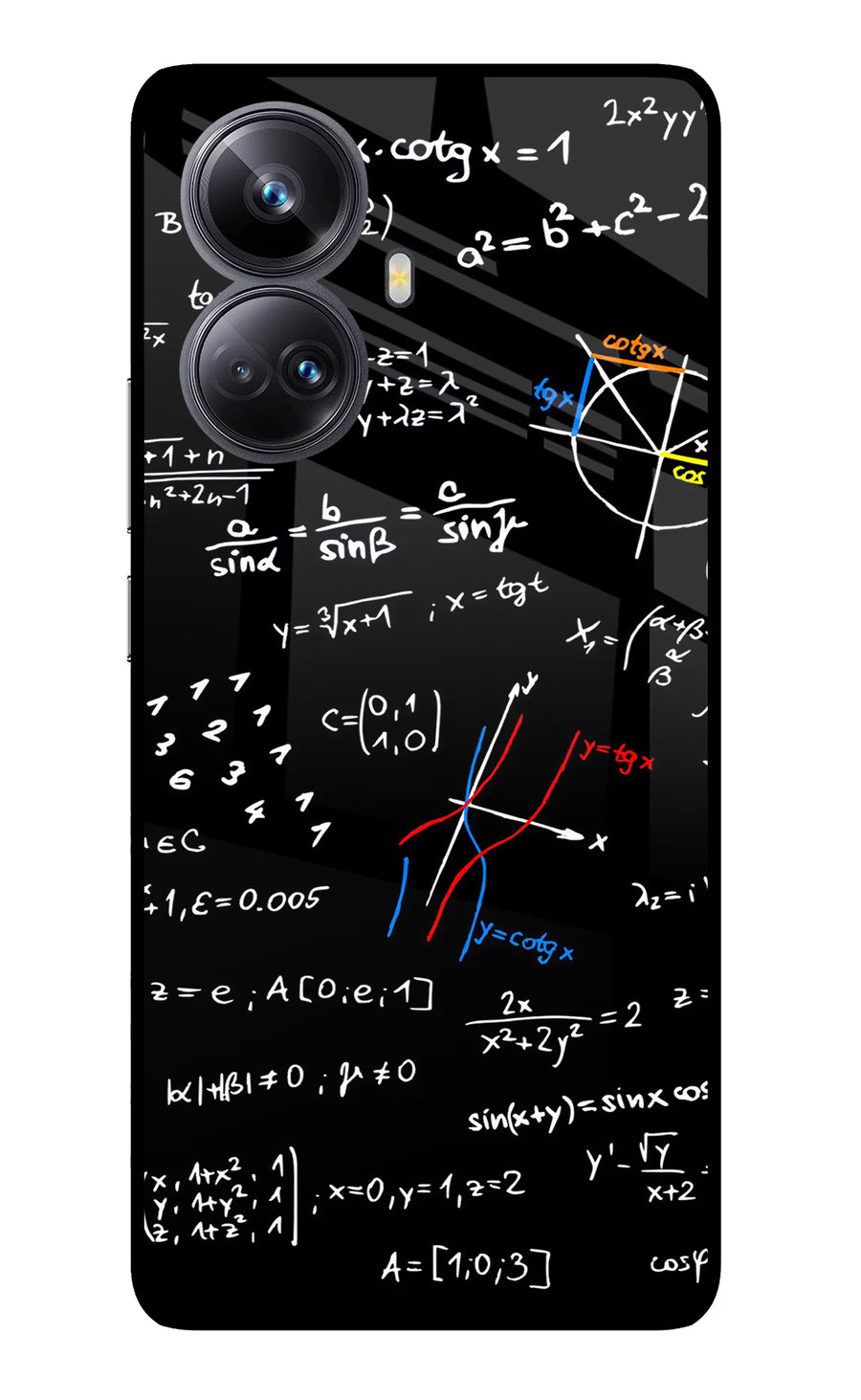 Mathematics Formula Realme 10 Pro+ 5G Back Cover, Glass case