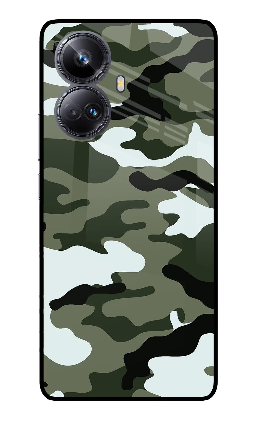 Camouflage Realme 10 Pro+ 5G Back Cover, Glass case