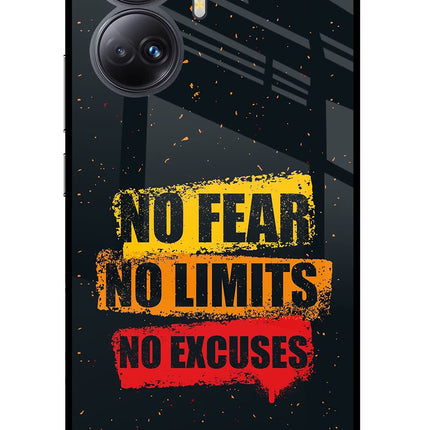 No Fear No Limits No Excuse Realme 10 Pro+ 5G Glass Case