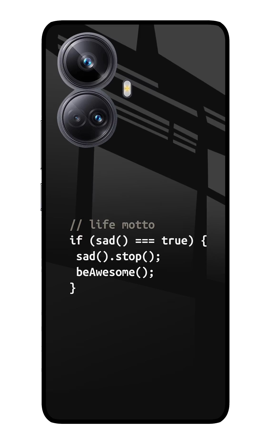 Life Motto Code Realme 10 Pro+ 5G Glass Case
