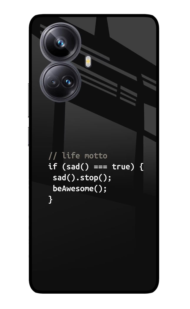 Life Motto Code Realme 10 Pro+ 5G Glass Case