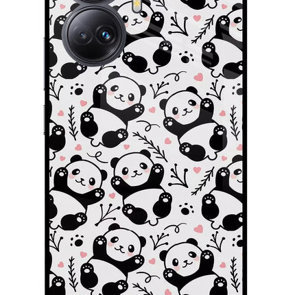 Cute Panda Realme 10 Pro+ 5G Glass Case
