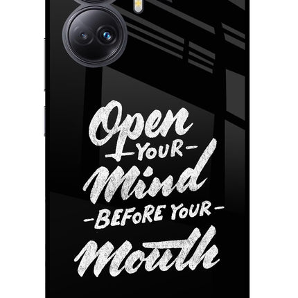 Open Your Mind Before Your Mouth Realme 10 Pro+ 5G Glass Case