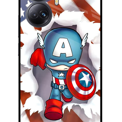 Captain America Realme 10 Pro+ 5G Glass Case