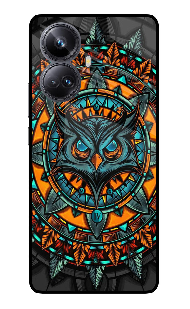 Angry Owl Art Realme 10 Pro+ 5G Glass Case