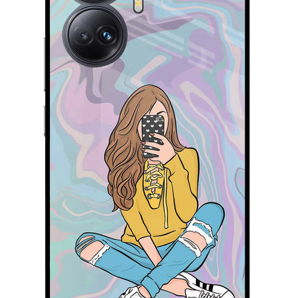 Selfie Girl Realme 10 Pro+ 5G Glass Case