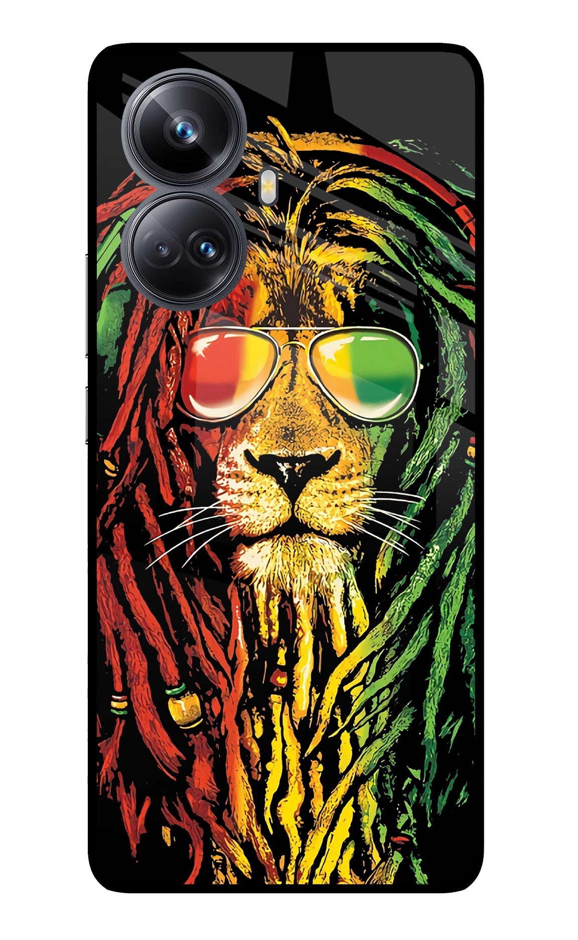 Rasta Lion Realme 10 Pro+ 5G Glass Case