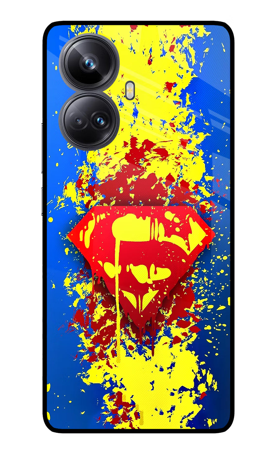 Superman logo Realme 10 Pro+ 5G Back Cover, Glass case