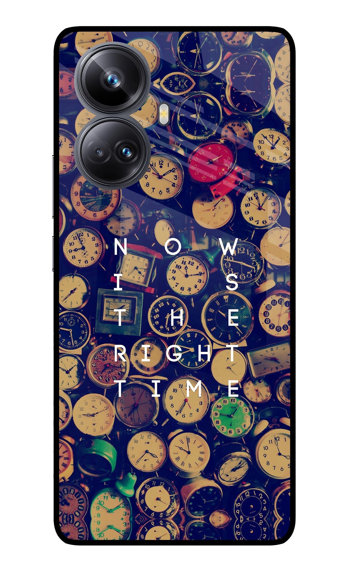 Now is the Right Time Quote Realme 10 Pro+ 5G Back Cover