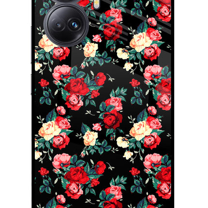 Rose Pattern Realme 10 Pro+ 5G Glass Case