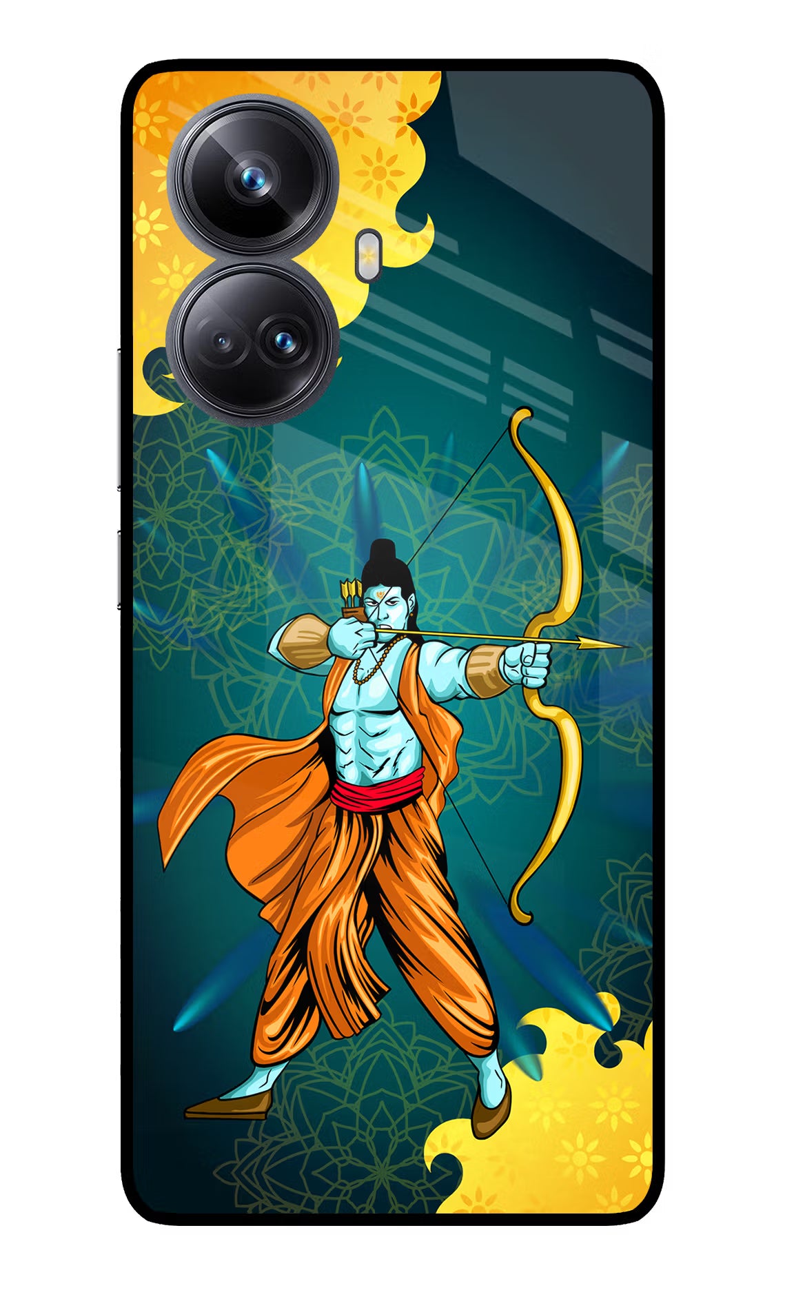 Lord Ram - 6 Realme 10 Pro+ 5G Glass Case Back Cover by Casekaro