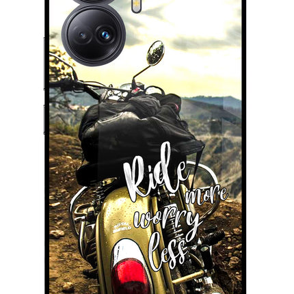 Ride More Worry Less Realme 10 Pro+ 5G Glass Case