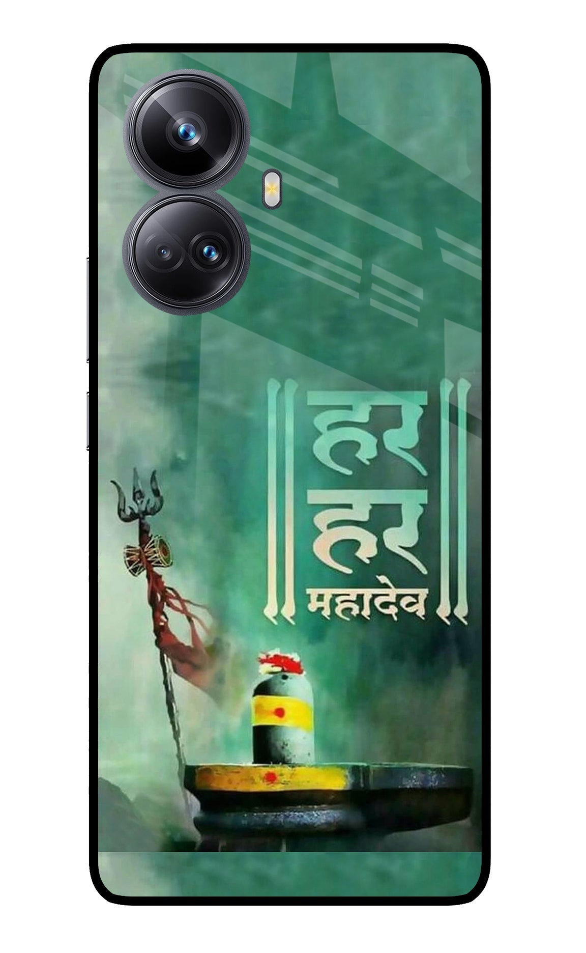 Har Har Mahadev Shivling Realme 10 Pro+ 5G Glass Case