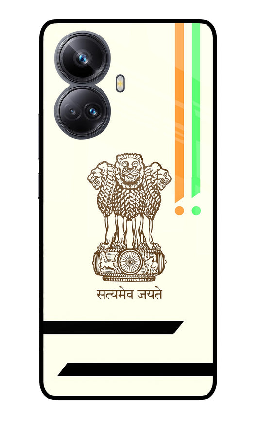 Satyamev Jayate Brown Logo Realme 10 Pro+ 5G Glass Case