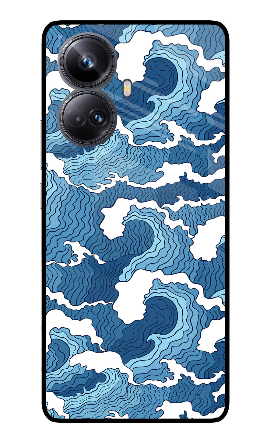 Blue Waves Realme 10 Pro+ 5G Back Cover, Glass case