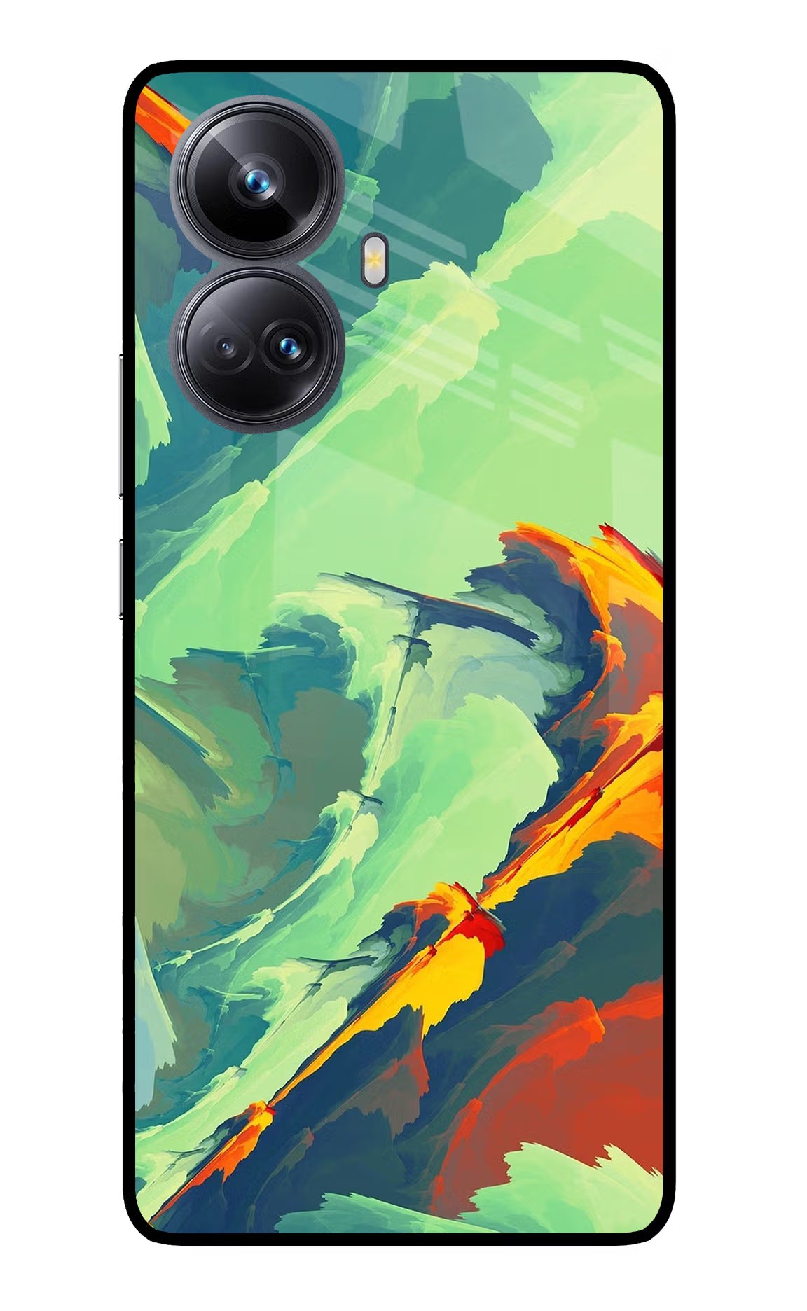 Paint Art Realme 10 Pro+ 5G Glass Case Back Cover by Casekaro