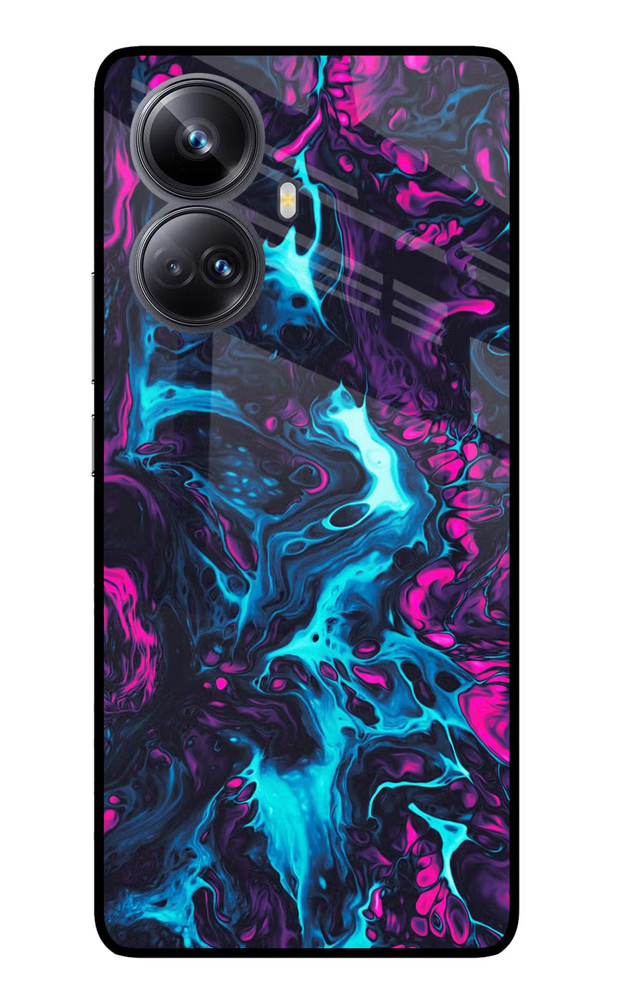 Abstract Realme 10 Pro+ 5G Back Cover, Glass case