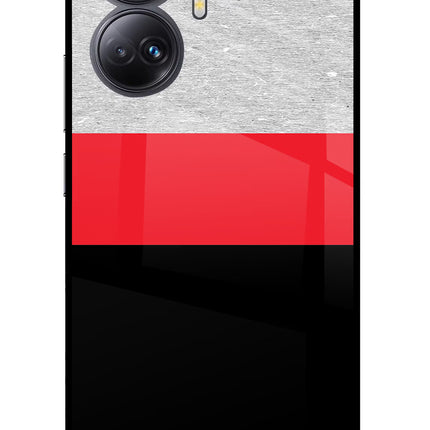 Tri Color Pattern Realme 10 Pro+ 5G Glass Case