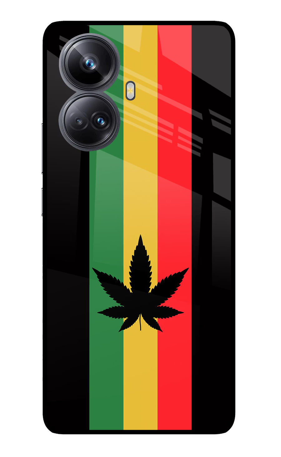Weed Flag Realme 10 Pro+ 5G Back Cover, Glass case