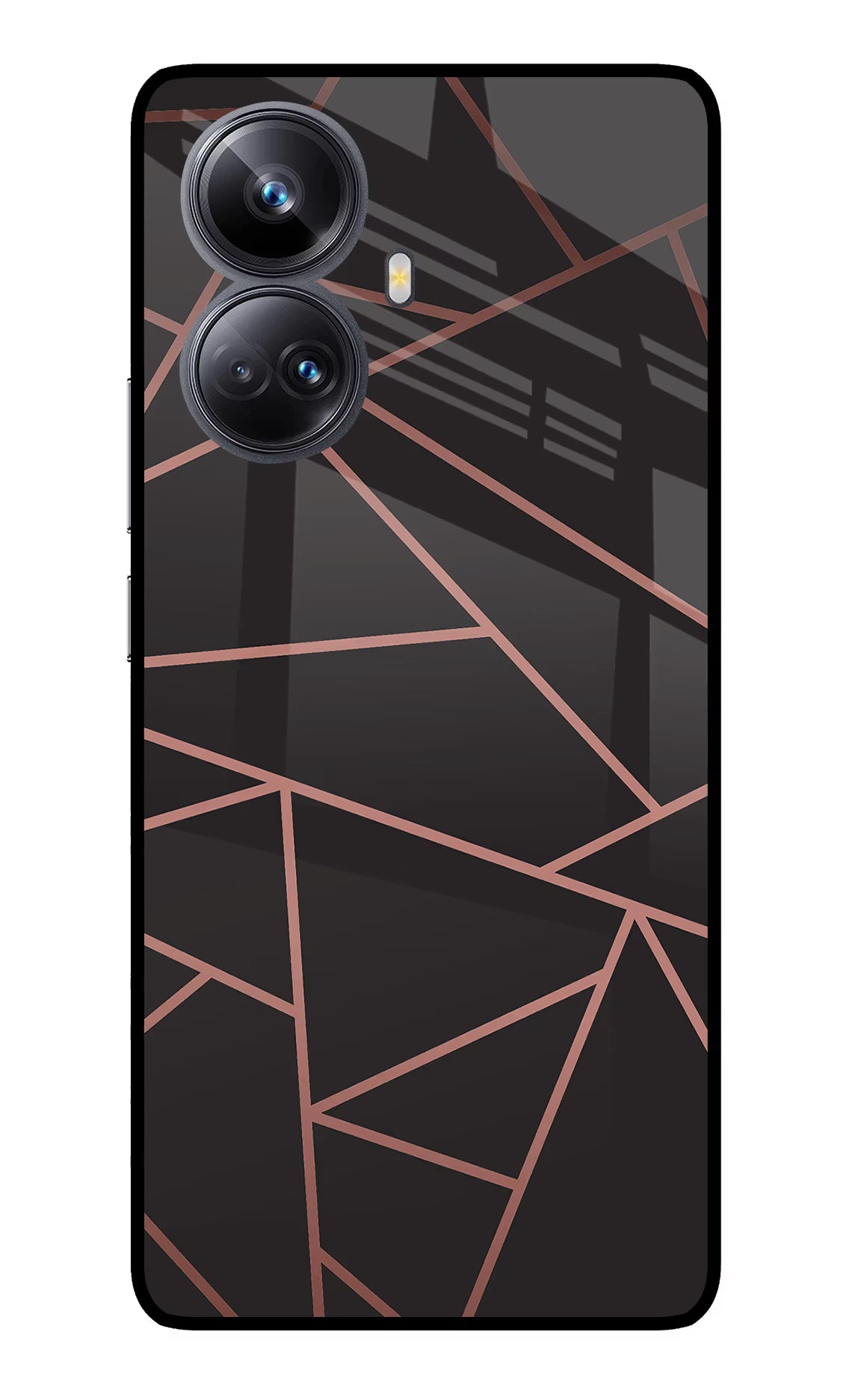 Geometric Pattern Realme 10 Pro+ 5G Glass Case Back Cover by Casekaro
