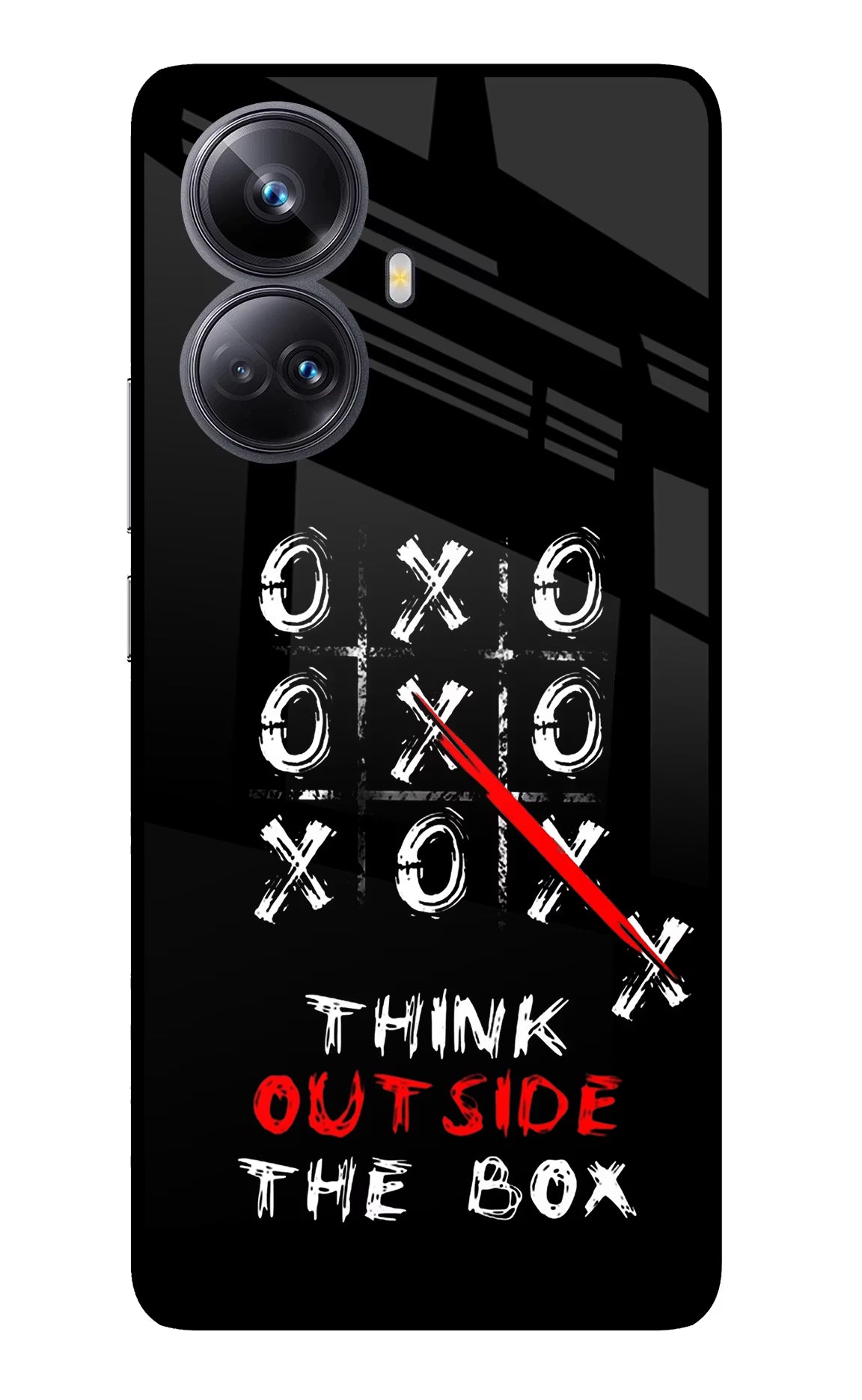 Think out of the BOX Realme 10 Pro+ 5G Glass Case Back Cover by Casekaro