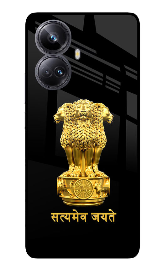 Satyamev Jayate Golden Realme 10 Pro+ 5G Glass Case