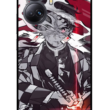 Demon Slayer Realme 10 Pro+ 5G Glass Case Back Cover by Casekaro