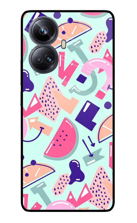 Doodle Pattern Realme 10 Pro+ 5G Glass Case