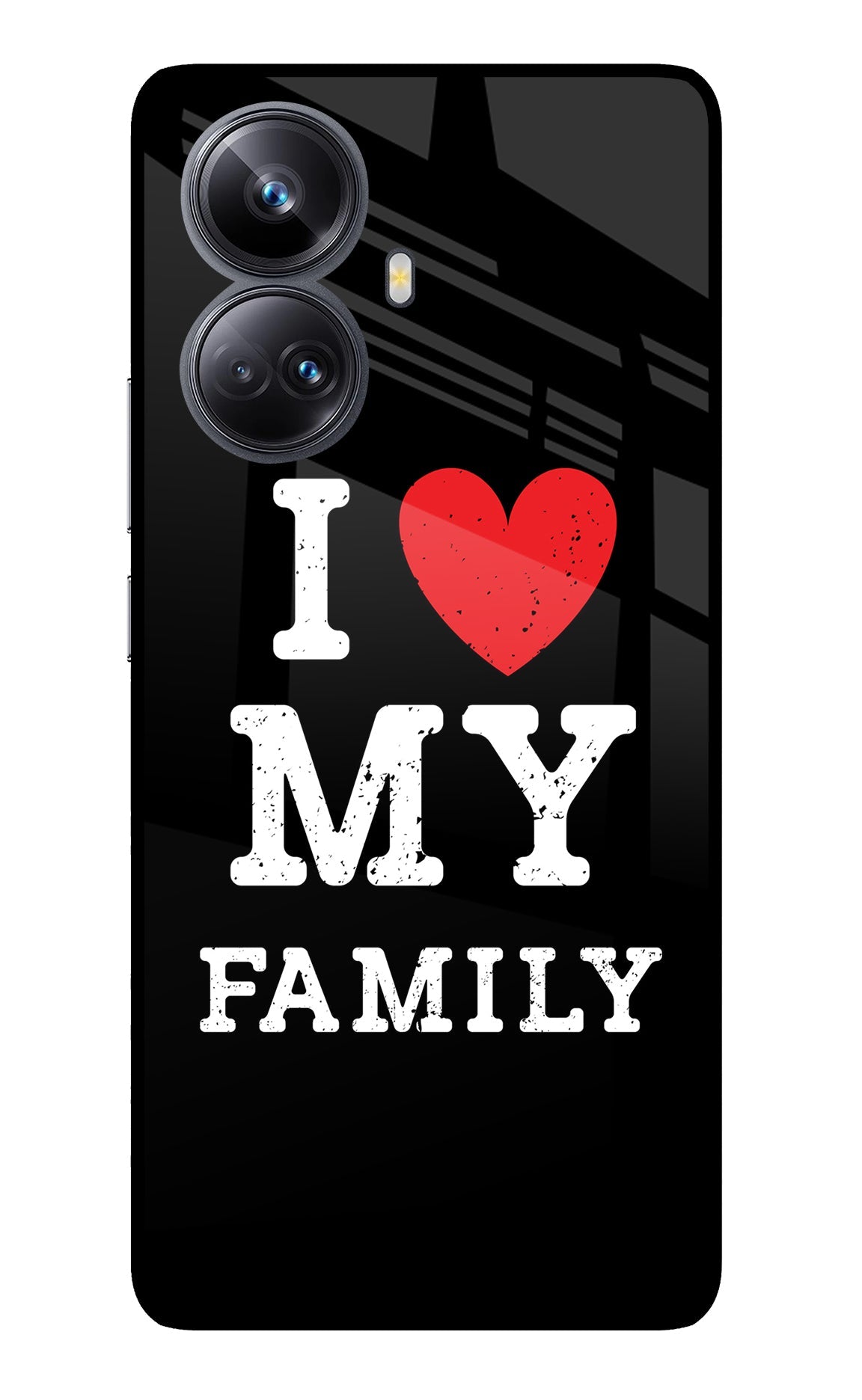 I Love My Family Realme 10 Pro+ 5G Glass Case