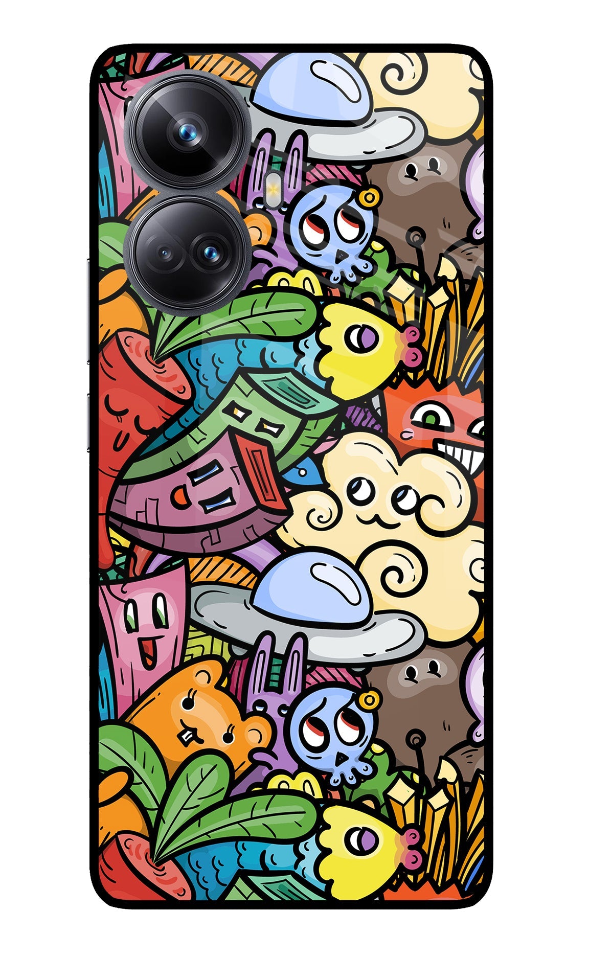 Veggie Doodle Realme 10 Pro+ 5G Back Cover