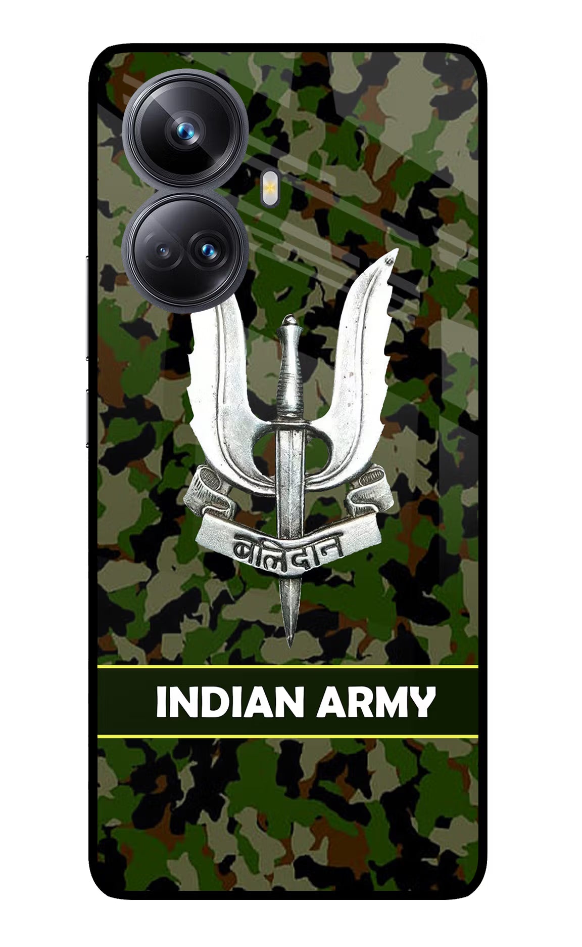 Balidan Indian Logo Realme 10 Pro+ 5G Glass Case Back Cover by Casekaro