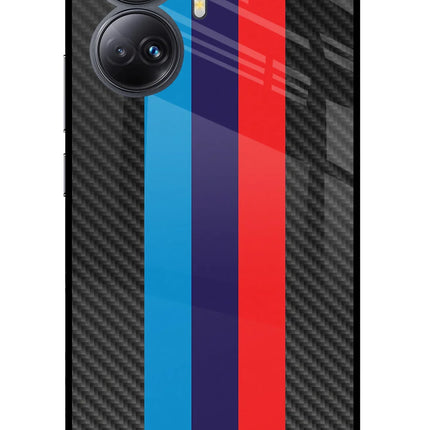 BMW Stripes Pattern Realme 10 Pro+ 5G Glass Case