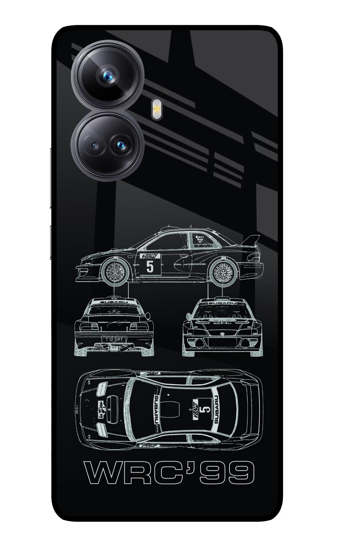 WRC'99 Realme 10 Pro+ 5G Glass Case Back Cover by Casekaro