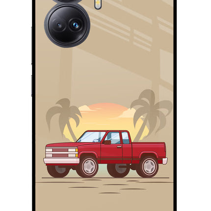 Desert Classic Drive Realme 10 Pro+ 5G Glass Case