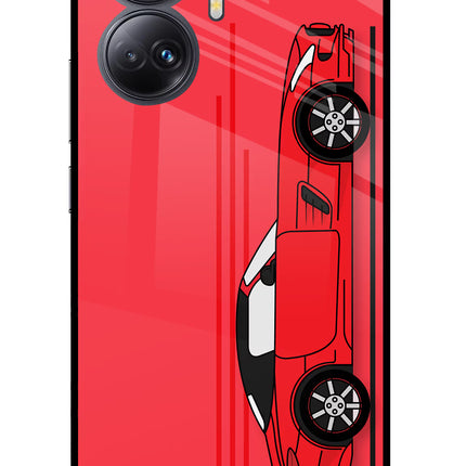 Red Velocity Realme 10 Pro+ 5G Glass Case
