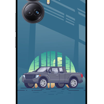 Retro Garage Vibe Realme 10 Pro+ 5G Glass Case
