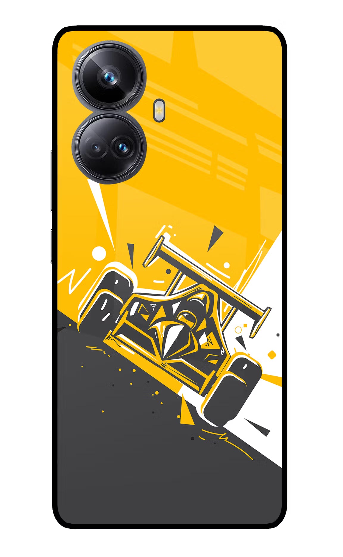 Track King Realme 10 Pro+ 5G Glass Case Back Cover by Casekaro