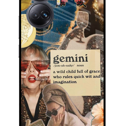 Gemini Zodiac Realme 10 Pro+ 5G Glass Case