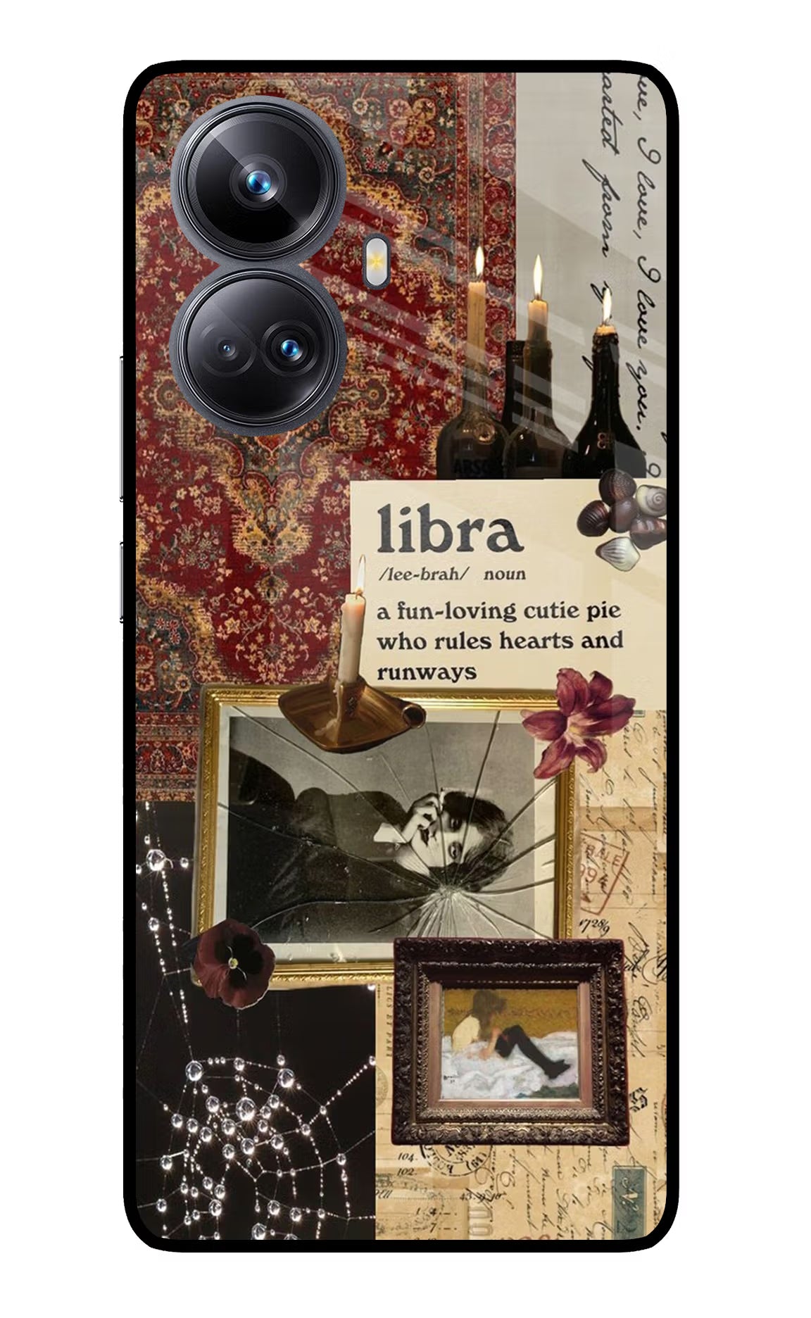 Libra Zodiac Realme 10 Pro+ 5G Glass Case Back Cover by Casekaro
