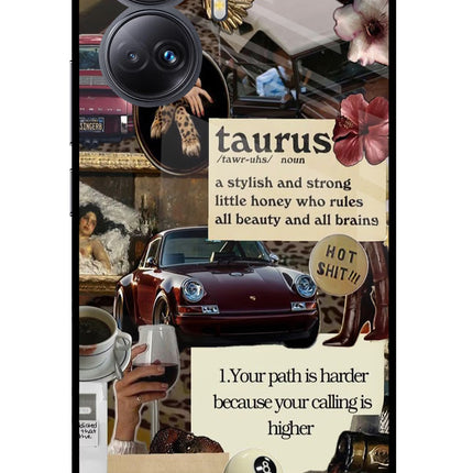 Taurus Zodiac Realme 10 Pro+ 5G Glass Case