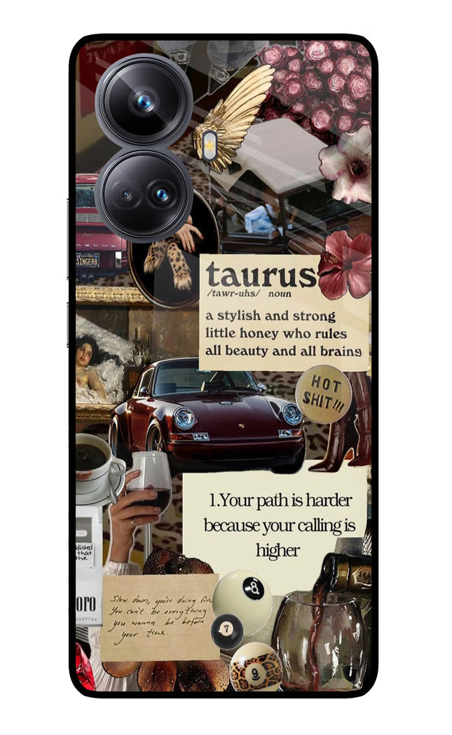 Taurus Zodiac Realme 10 Pro+ 5G Glass Case