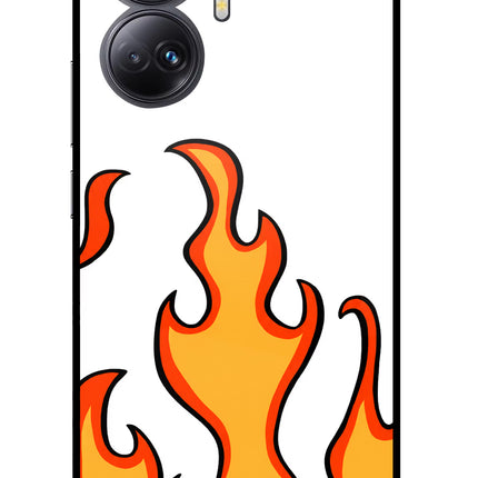 Fired Up – White Realme 10 Pro+ 5G Glass Case