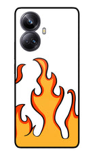 Fired Up – White Realme 10 Pro+ 5G Glass Case