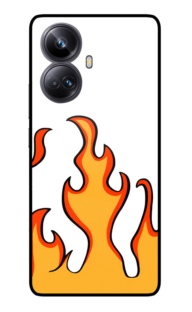 Fired Up – White Realme 10 Pro+ 5G Glass Case